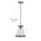 Hello Honey® Robert Stevenson Lighting Wesley Metal & Seedy Glass Ceiling Light
